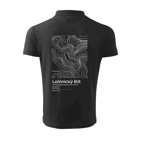 Lomnický štít - vrstevnice v obdĺžniku