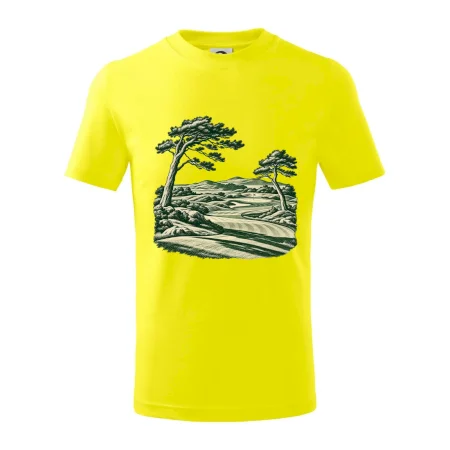 Golfové hřiště v retro rytině