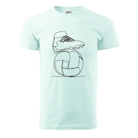 Futbalová lopta kopačka jedným ťahom