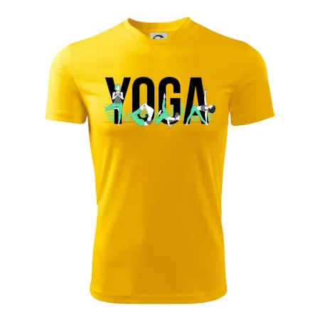 Yoga nápis farebný