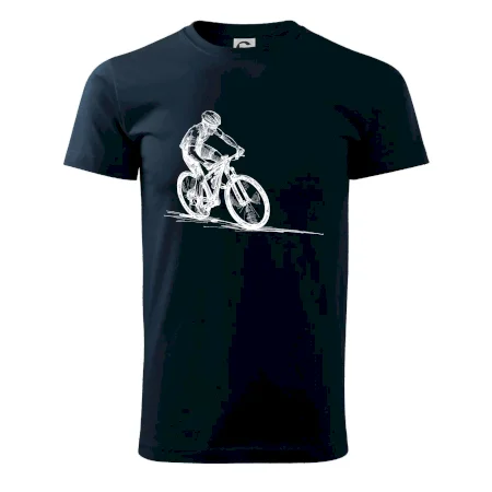MTB kreslený cyklista
