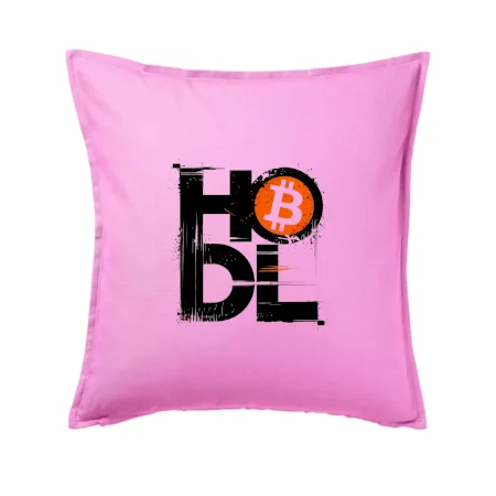 Hodl velký nápis a logo BTC