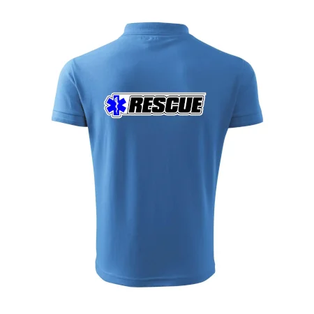 Záchranár rescue kríž modrý
