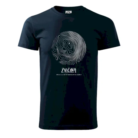 Zvičina - vrstevnice v kruhu