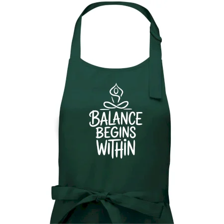 Balance begins within nápis
