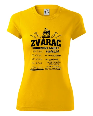Hodinová mzda zvárač