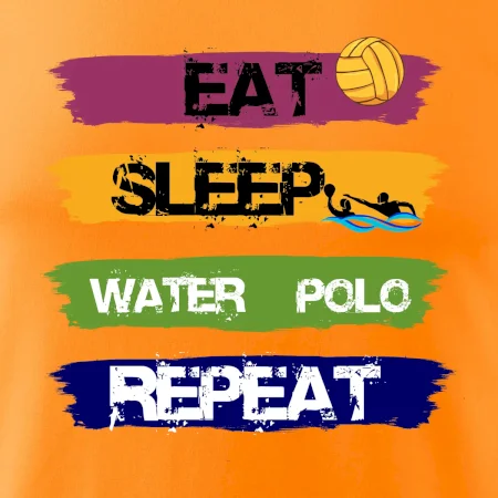 Eat sleep watter polo farebné