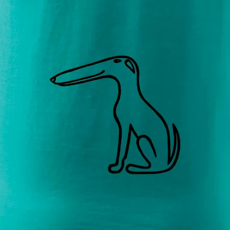 Barzoj obrys čierny