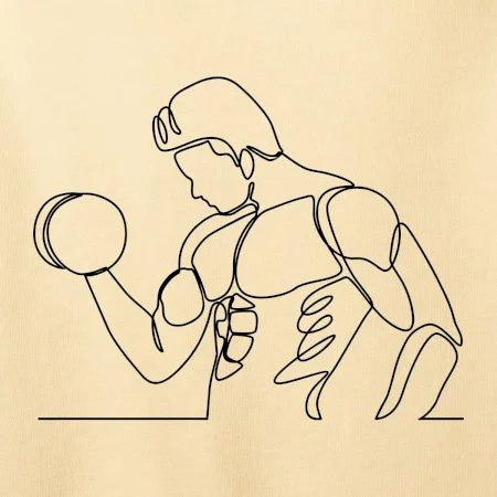 Fitness muž jedným ťahom