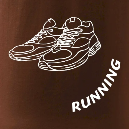 Running nápis šikmo