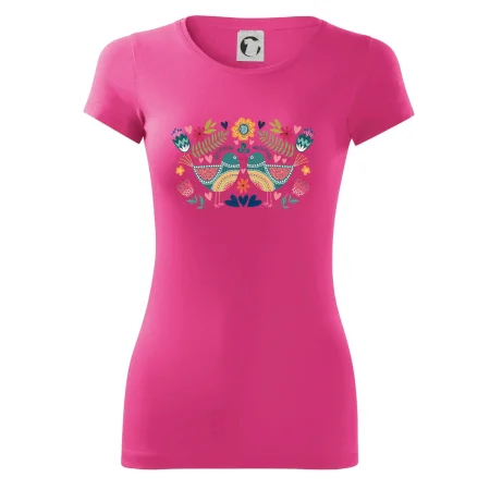 Folklór - dva farebné vtáčiky