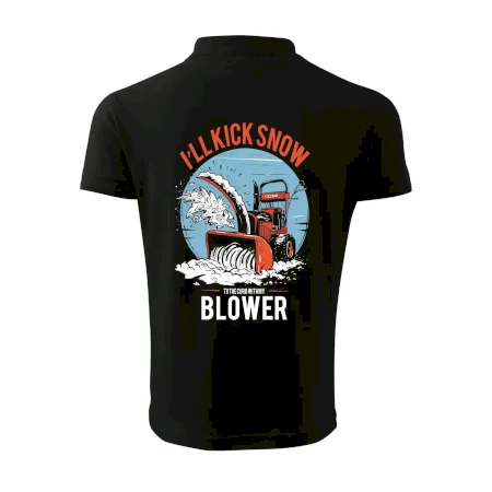 Kick snow blower