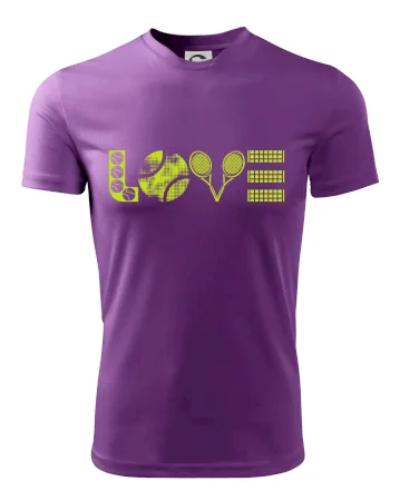 Tenis love nápis