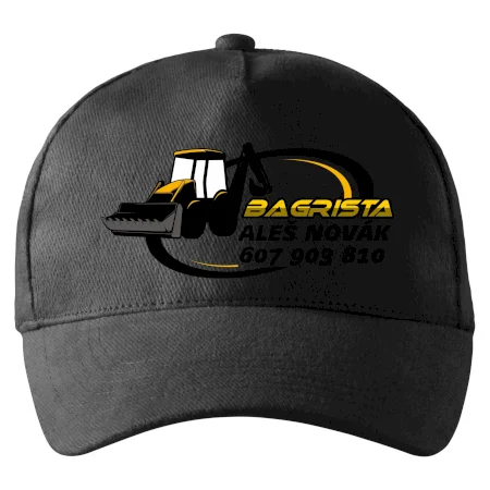 Bagrista v kruhu - vlastný nápis