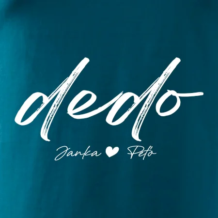 Dedo - tričko menami detí písacie písmo