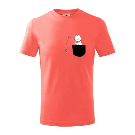 Mačka s rybou vo vrecku