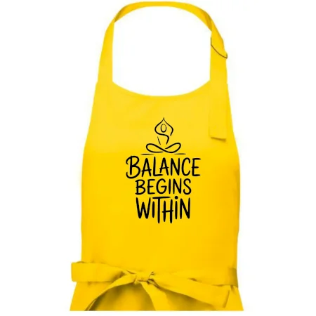 Balance begins within nápis
