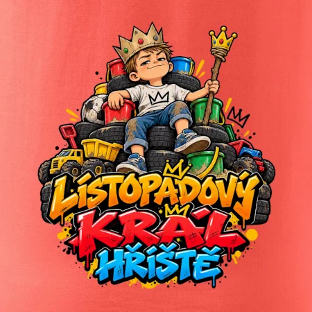 Novembrový kráľ detského ihriska na tróne