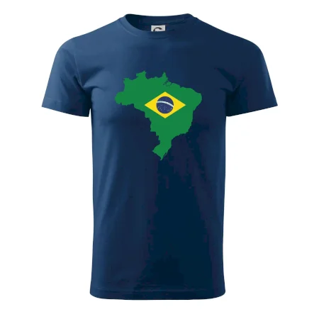 Brazília vlajka v mape