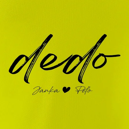Dedo - tričko menami detí písacie písmo