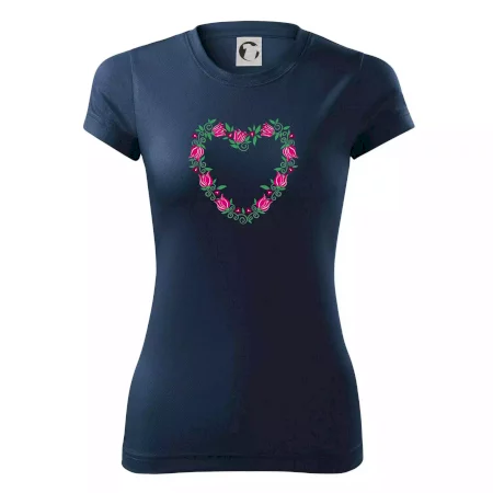 Červené tulipánové srdiečko (Pecka design)
