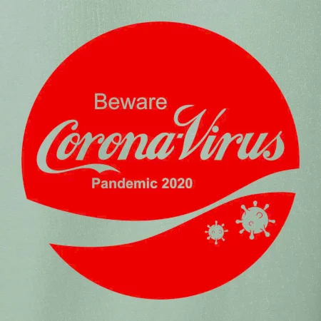 Corona virus pandemic logo