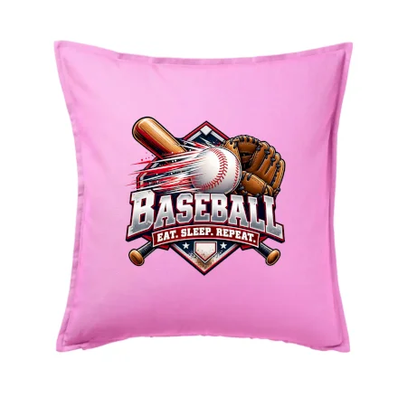 Baseballová pálka s rukavicou eat sleep repeat