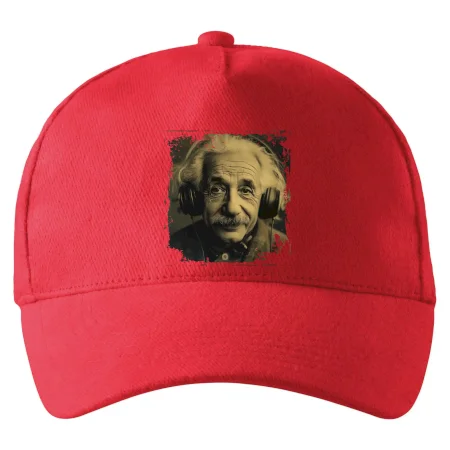 Albert Einstein so slúchadlami