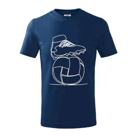 Futbalová lopta kopačka jedným ťahom