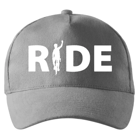 Ride - nápis s cyklistom