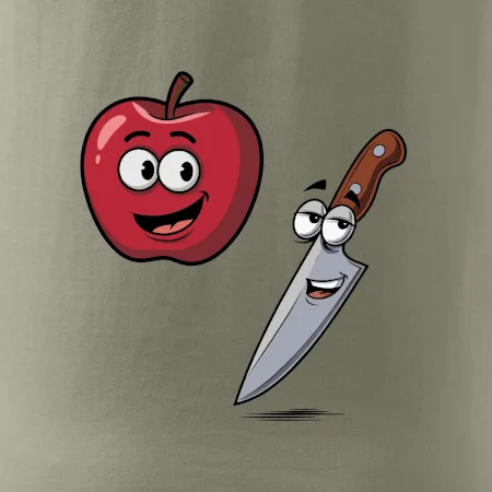 Parové tričko - Jablko a nôž