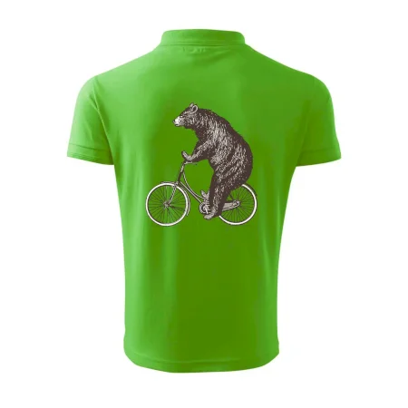 Medveď na bicykli