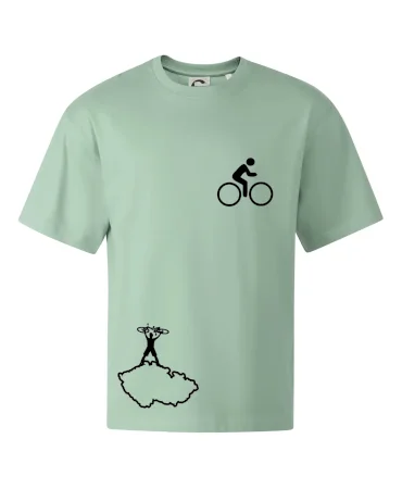 Mapa ČR + kolo na prsu