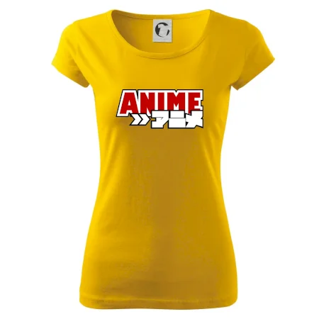 Anime nápis červený