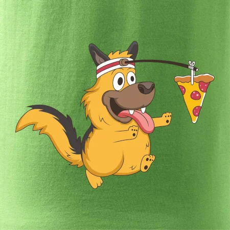 Pes s pizzou