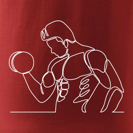 Fitness muž jedným ťahom