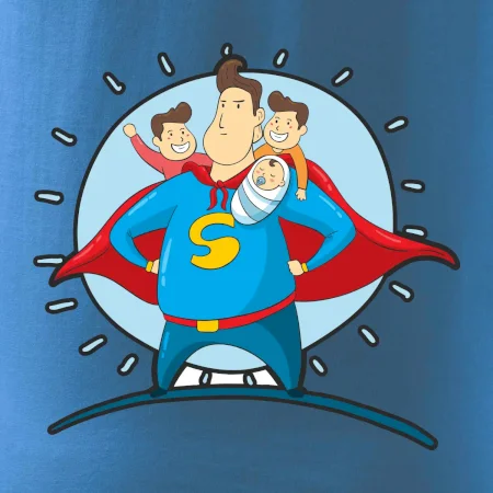 Táta superman - kluk, kluk a dítě