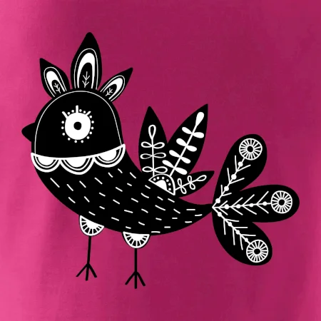 Vtáčik čiernobiely folklór