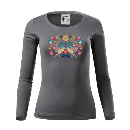 Folklór - dva farebné vtáčiky