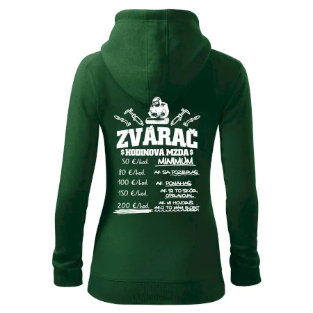 Hodinová mzda zvárač