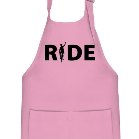 Ride - nápis s cyklistom