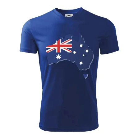 Austrália - vlajka mapa