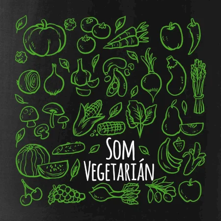 Som vegetarián - zelenina vo štvorci