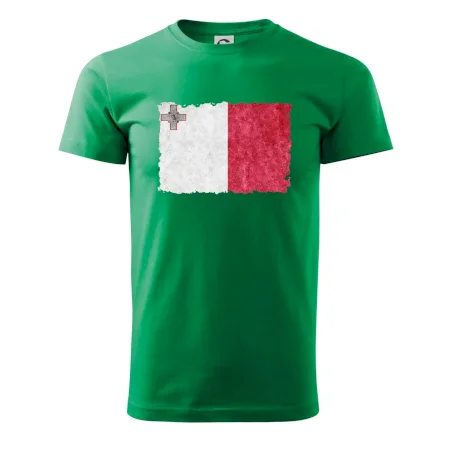 Vlajka Malta ohrýzaná