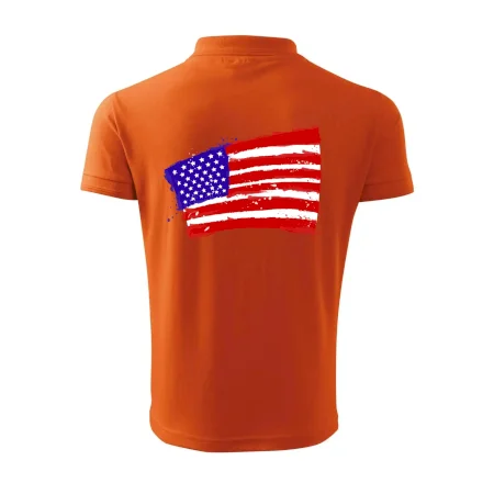 Americká vlajka ohnutá