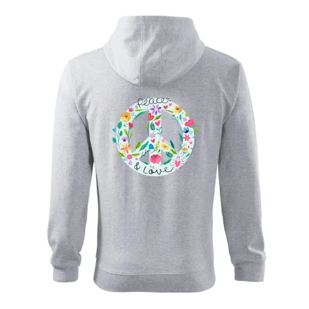 Peace and love symbol