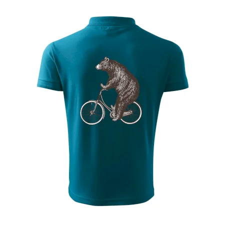 Medveď na bicykli