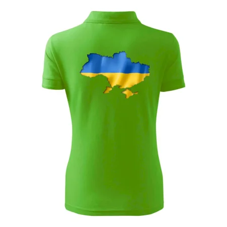 Ukrajina vlajka mapa