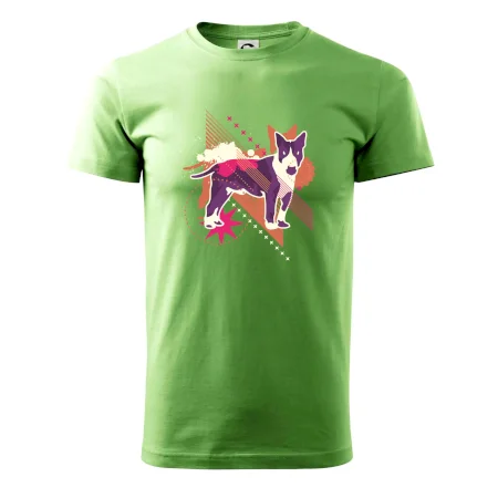 Pes abstraktný fialový