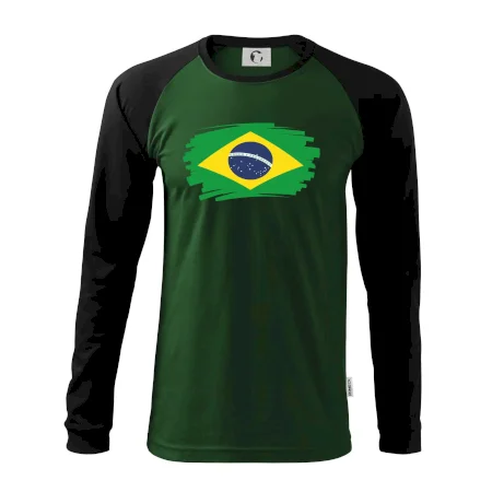 Brazília vlajka štetkou